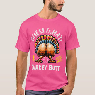 Camiseta Adivinhação engraçada de Ação de Graças Bunda de P