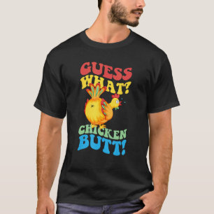 Camiseta Adivinhação Engraçada Qual é o Bumbum de Frango! G