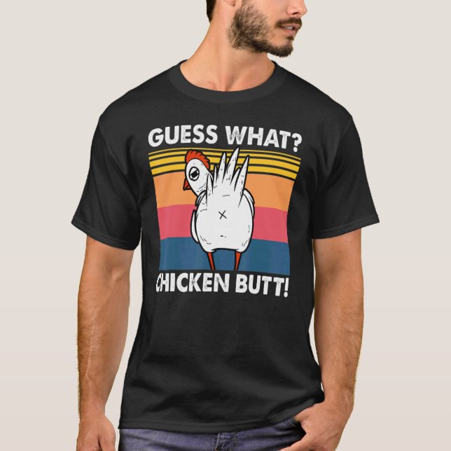 Camiseta Adivinhe O Que Bunda De Frango (Frente)