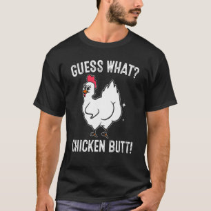 Camiseta Adivinhe o que bunda de frango Animal Buffs de fra