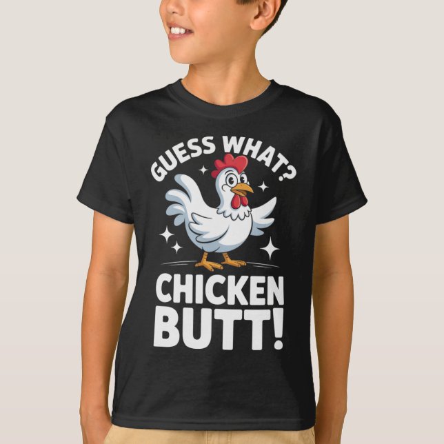 Camiseta Adivinhe O Que Bunda De Frango Clic Design De Piad (Frente)