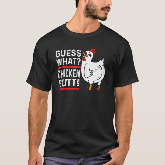Camiseta Adivinhe O Que Bunda De Frango Fazenda De Frango V (Frente)