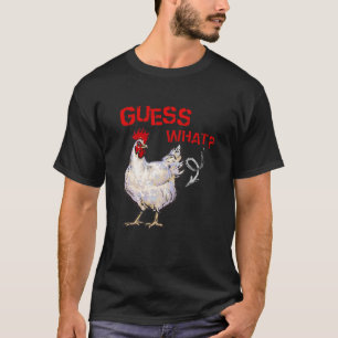 Camiseta Adivinhe O Quê Bunda de Frango Fazendeiro de Frang