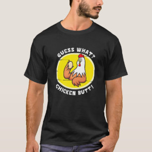 Camiseta Adivinhe O Quê Bunda de Frango Fazendeiro Fazenda