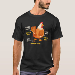 Camiseta Adivinhe O Que Bunda De Frango Frango Criador