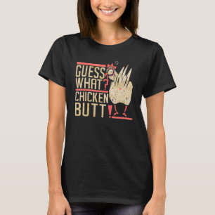 Camiseta Adivinhe o que bunda de galinha Animal Bufões de g