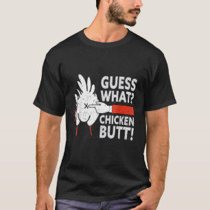 Camiseta Adivinhe O Que Bunda De Galinha Diversão Piadas Fa