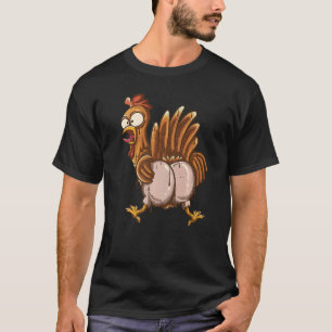 Camiseta Adivinhe O Que Bunda De Galinha  Galinhas  1