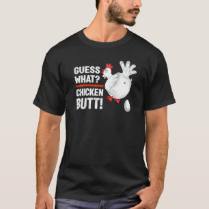 Camiseta Adivinhe O Que Bunda De Galinha Humor De PaisIrmão