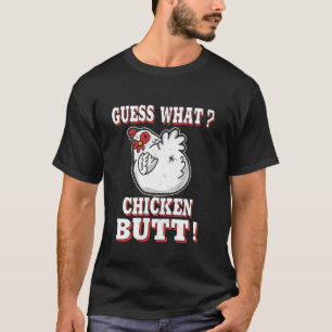 Camiseta Adivinhe O Que Bunda De Galinha Humor Engraçado De
