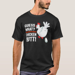 Camiseta Adivinhe O Que Bunda De Galinha Humor Irmãos Amigo