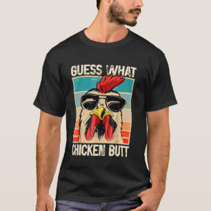 Camiseta Adivinhe O Que Bunda de Galinha - Meme Engraçado d