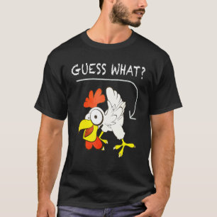 Camiseta Adivinhe O Que Bunda De Galinha Piada Clássica