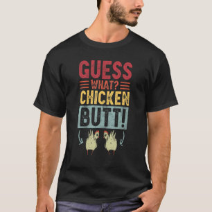 Camiseta Adivinhe O Que Bunda De Galinha  Piada De Galinha 