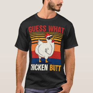 Camiseta Adivinhe O Que Bunda De Galinha Piada De Galinha M
