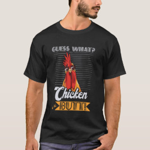 Camiseta Adivinhe O Que Bunda De Galinha Piada Engraçada De