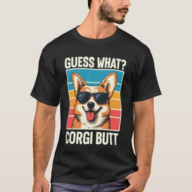 Camiseta Adivinhe O Que Corgi Bumbum 1 (Frente)