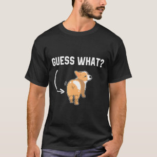 Camiseta Adivinhe O Que Corgi Bunda T Para Cachorro