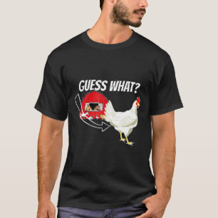 Camiseta Adivinhe o que é Bunda de Frango Gráfico