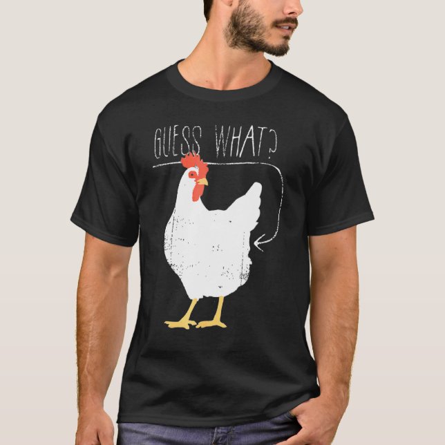 Camiseta Adivinhe O Que É Bunda De Galinha (Frente)