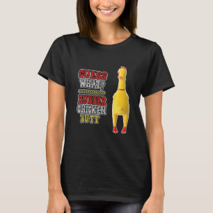 Camiseta Adivinhe O Que Gigante Borracha Frango Bunda Slaps