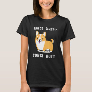 Camiseta Adivinhe O Que Rabo De Corgi Cachorro Corgi Piad