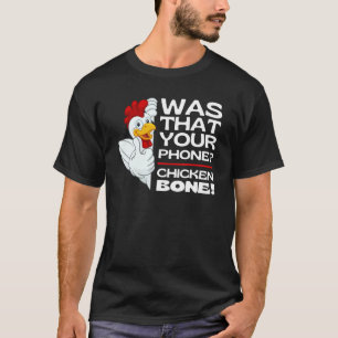 Camiseta Adivinhe Osso de Frango Piadas de Frango Memes Ga