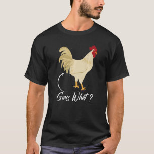 Camiseta Adivinhe Por que Fazendeiro de Frango Bunda de Gal
