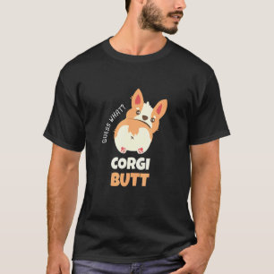 Camiseta Adivinhe Qual Bunda de Corgi Eu Corgi Cachorro Eu