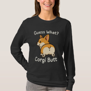 Camiseta Adivinhe Que Bunda de Corgi