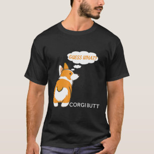 Camiseta Adivinhe Que Bunda de Corgi  Para Corgi