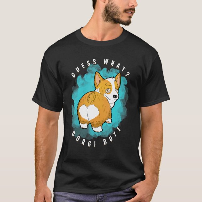 Camiseta Adivinhe Que Corgi Bumbum Corgi (Frente)