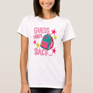 Camiseta Adivinhe Quem Está de Volta Novamente De Volta às