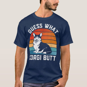 Camiseta Adivinhem o Bumbum Corgi Engraçado Cachorro Sobret