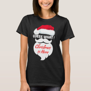 Camiseta Adivinhem o que é o Natal aqui feliz ano novo 2023