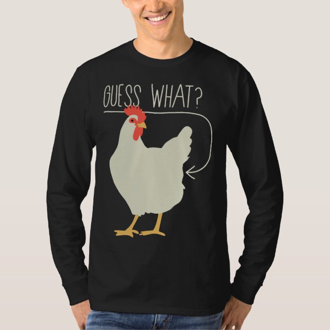 Camiseta Adivinhem qual bumbum de frango 706 (Frente)