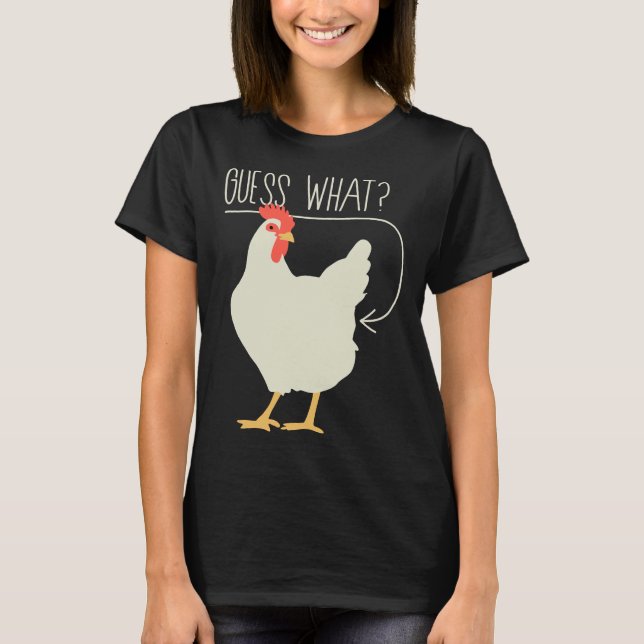 Camiseta Adivinhem qual bumbum de frango 706 (Frente)