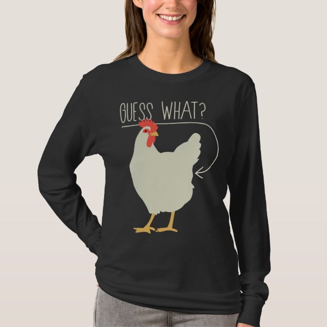 Camiseta Adivinhem qual bumbum de frango 706 (Frente)