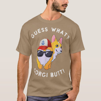 Camiseta Adivinhem Que Cachorro Engraçado De Corgi Bumbum
