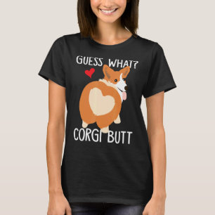Camiseta Adivinhem Que Corgi Bumbum Corgi Dog Pun
