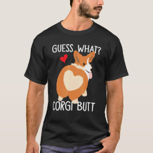 Camiseta Adivinhem Que Corgi Bumbum Corgi Dog Pun