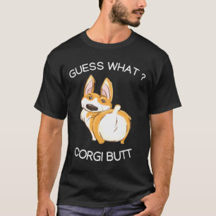 Camiseta Adivinhem Que Corgi, Mas Bumbuns Engraçados De Cor