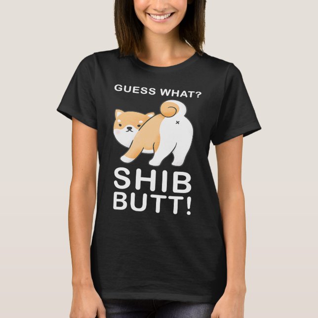 Camiseta Adivinhem Que Cripto Shiba Inu Token SHIB do Bumbu (Frente)