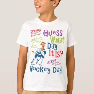 Camiseta Adivinhem Que Dia É A Juventude De Hockey