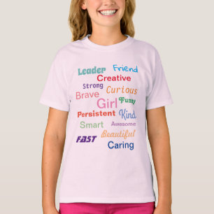 Camiseta Adjetiva "Menina" Personalizável