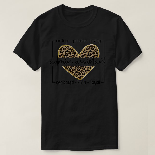 Camiseta Admin Assistant Presente Dia do Assistente Adminis (Frente do Design)