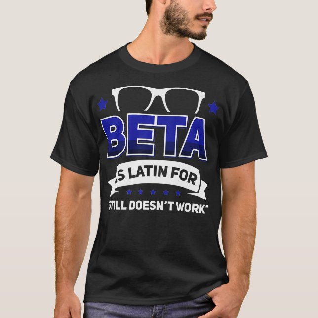 Camiseta Admin Programmer Linu Binary Beta Premium (Frente)