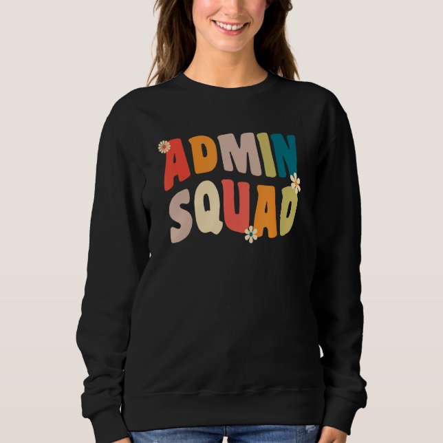 Camiseta Admin Squad Administrative Assistant For School Se (Frente)