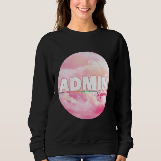 Camiseta Admin Squad Crew Administrative Assistant Office s (Frente)