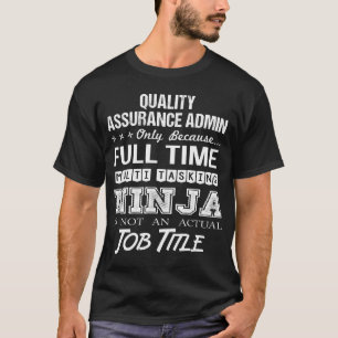 Camiseta Admin T- Ninja Item de Oferta de Trabalho de Garan